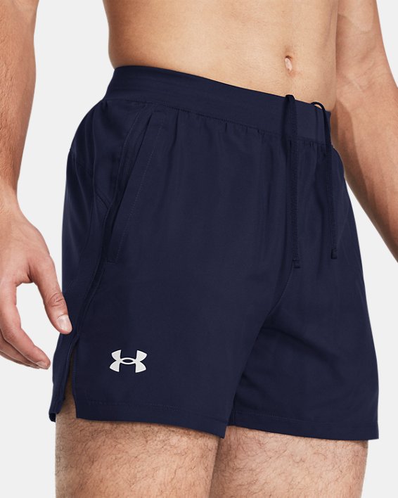 Men's UA Launch 5" Shorts in Blue image number 3